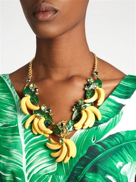 dolce gabbana banana necklace|real dolce and gabbana necklace.